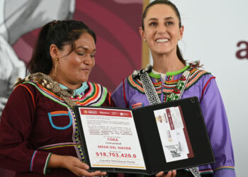 Presidenta Claudia Sheinbaum entrega 97 mdp del FAISPIAM a 57 comunidades de Nayarit