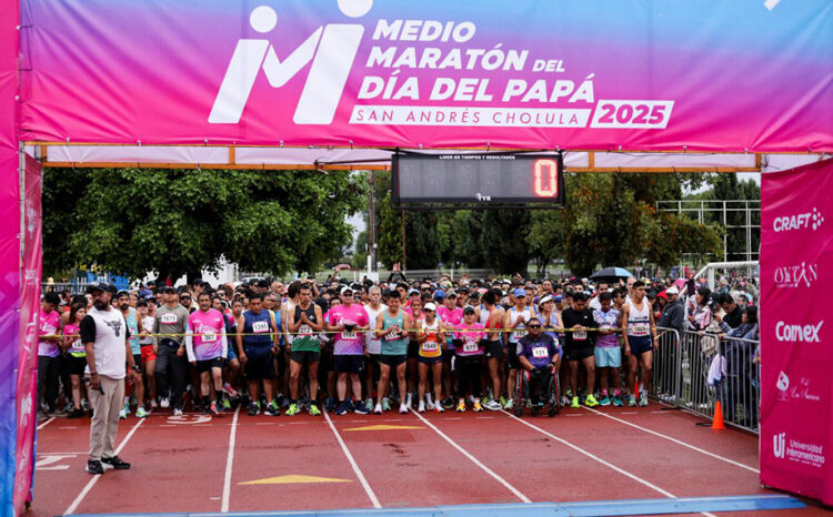 Fortalece lazos familiares Medio Maratón del Día del Papá 2025