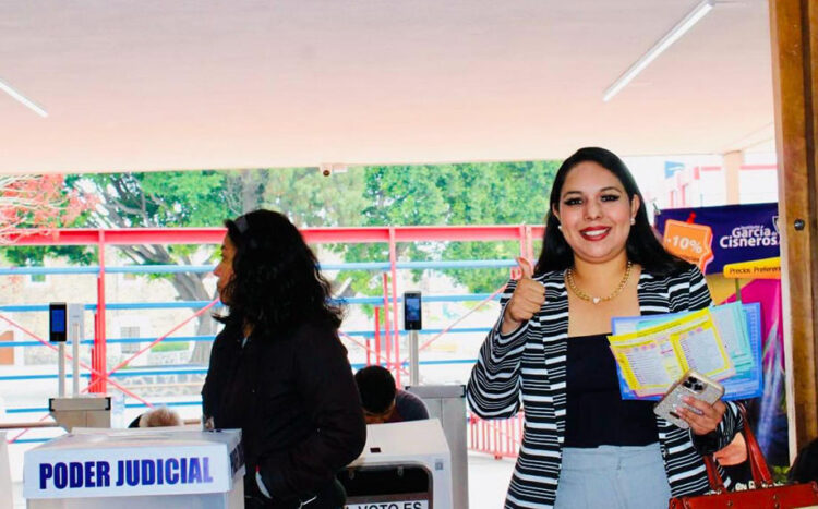 Tonantzin Fernández cumplió ejerciendo su derecho al voto