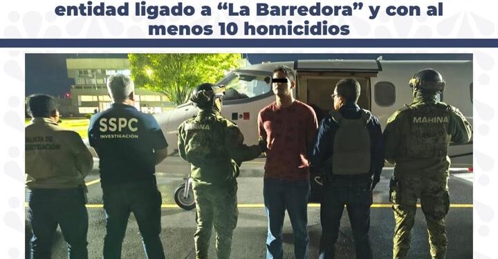 Aprehenden las Fiscalías de Puebla y Tabasco en coordinación con autoridades federales y estatales a objetivo prioritario de aquella entidad ligado a «La Barredora» y con al menos 10 homicidios
