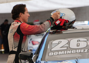 Mario Domínguez sufre con el motor en Aguascalientes