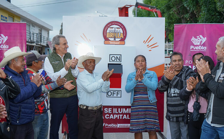 Puebla Brilla transforma la ciudad con más de 11 mil luminarias modernizadas
