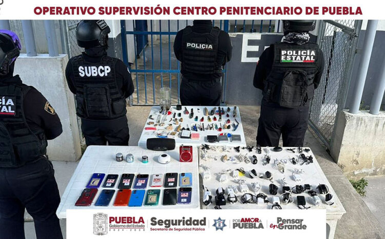 Con operativos de seguridad, inhibe SSP extorsiones desde el centro penitenciario de Puebla