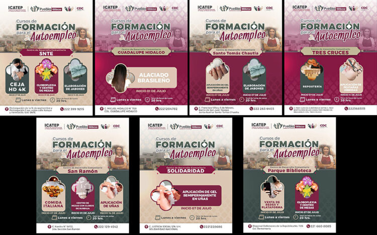 Invita Gobierno de la Ciudad a participar en cursos gratuitos de capacitación para el autoempleo