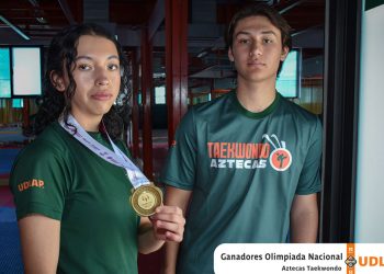 Los Aztecas UDLAP brillaron en oro en la Olimpiada Nacional de taekwondo