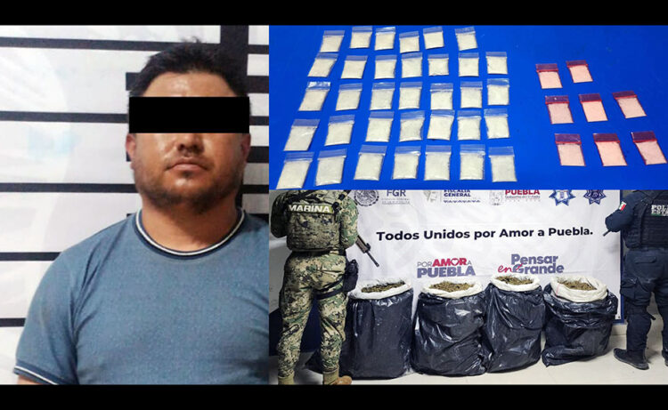 En Puebla, Policía Estatal combate la distribución de sustancias ilícitas