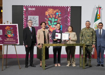 Gobierno de México y de la ciudad lanzan timbre postal conmemorativo “México Tenochtitlan, Siete Siglos de Legado de Grandeza”