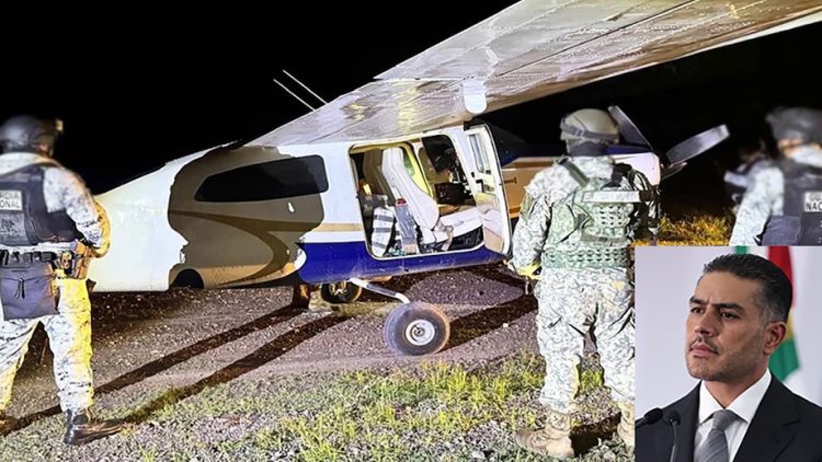 Harfuch aseguró que avioneta con cocaína fue localizada a la altura de El Salvador