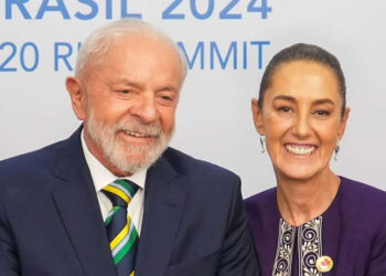 Sheinbaum y Lula Da Silva mantienen pláticas sobre relaciones comerciales