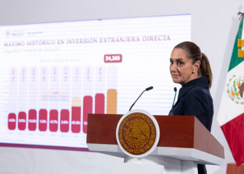 Crecimiento récord de inversión extranjera en México este 2025: Claudia Sheinbaum