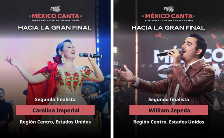 Carolina Imperial y William Zepeda, segundos finalistas de “México Canta”