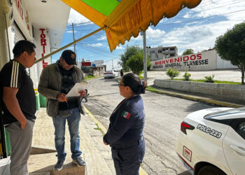 Recorren colonia Tlanesse para definir instalación de nuevas cámaras de vigilancia