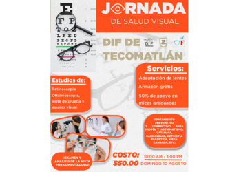 Gestiona DIF de Tecomatlán Jornada de salud visual