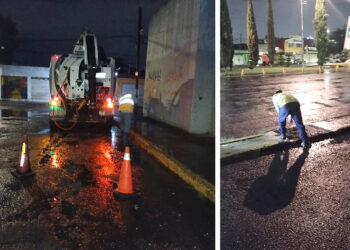 Comité Tláloc responde con eficacia, 15 puntos críticos intervenidos tras fuerte lluvia: Gobierno de la Ciudad y Agua de Puebla