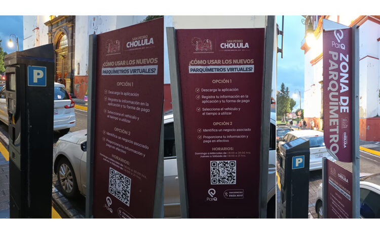 A partir de hoy se reanuda sistema de parquímetros en San Pedro Cholula
