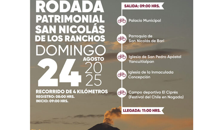 San Nicolás de los Ranchos alista rodada en Festival del Chile en Nogada