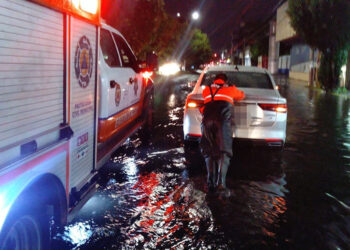 Atendió SSC diversos reportes relacionados con la lluvia de esta tarde; no hay personas lesionadas