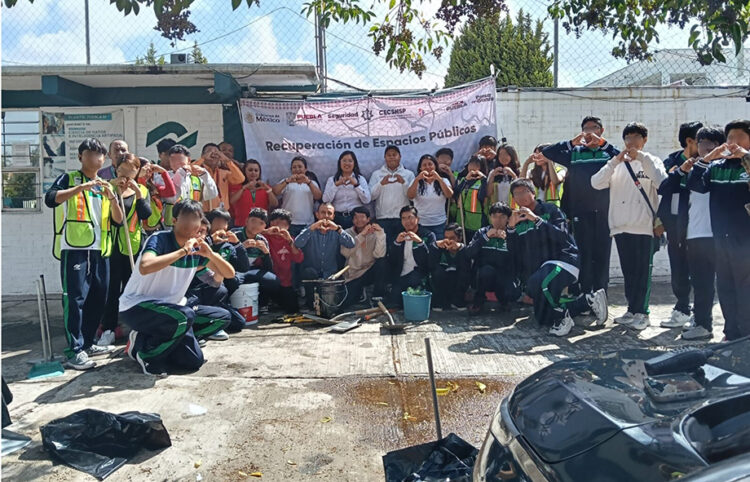 Impulsa Conalep Puebla programa “Recuperación de Espacios Públicos”