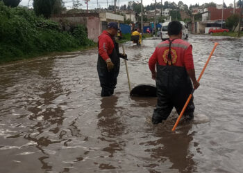 SSCyPC de Cuautlancingo implementa “Operativo Acuario” ante intensas lluvias de esta tarde