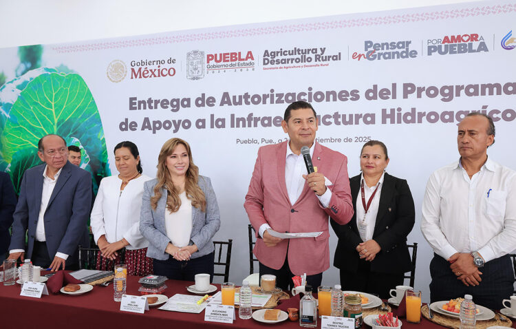 Puebla invierte 73.1 millones para modernizar el riego y garantizar agua para el campo