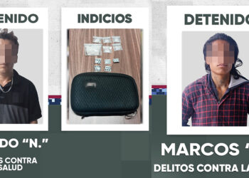 En distintas acciones, Policías de la Ciudad detuvieron a dos hombres en posesión de enervantes
