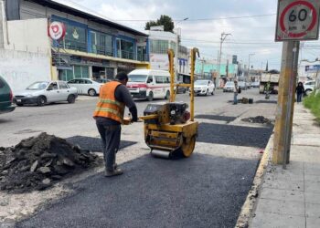 Campaña Capitalina Bacheando Puebla es permanente: el Gobierno de la Ciudad fortalece el mantenimiento vial