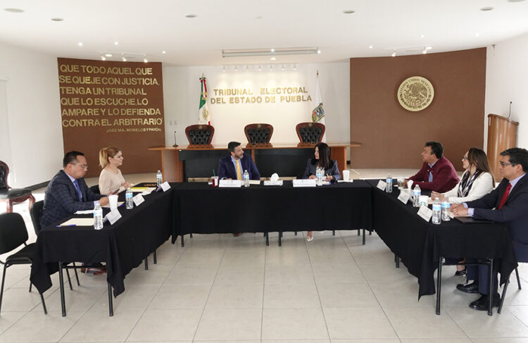 Magistrados de la Sala Regional Ciudad de México del TEPJF sostienen reunión de trabajo con el TEEP