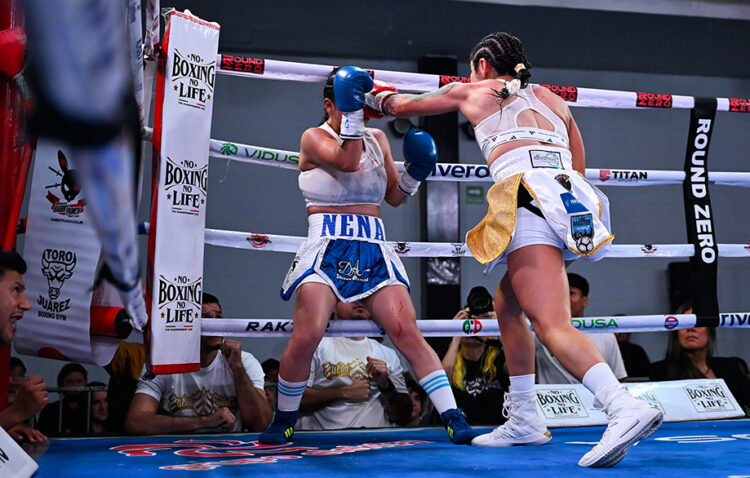 Derrota “Zurdita” Salazar a “Nena” Benítez en coestelar de Round Zero