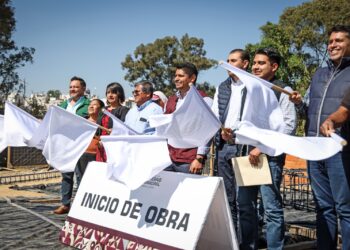 Arranca Omar Muñoz construcción de Subcomandancia de Policía de San Lorenzo Almecatla