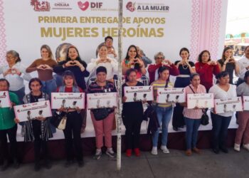 Tonantzin Fernández impulsa el programa “Mujeres Heroínas” en San Pedro Cholula