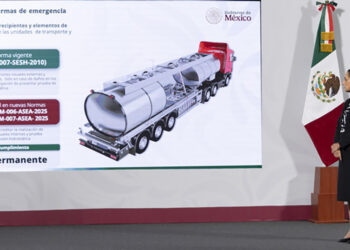 Nuevas normas buscan transporte y distribución de Gas LP a velocidad controlada, sin fugas y con vigilancia permanente: Claudia Sheinbaum