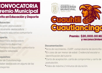 Gobierno municipal lanza convocatoria para obtener el “Premio Cuauhtli Cuautlancingo”