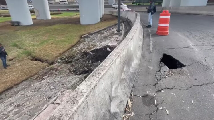 Explosión de pipa y ahora se abre un socavón en la Concordia en Iztapalapa