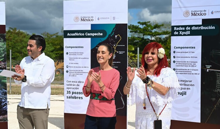 Presidenta Claudia Sheinbaum encabeza inicio de obra de “Agua para Campeche” para garantizar derecho al agua potable