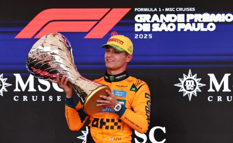 Lando Norris toma ventaja en la recta final de pilotos en Interlagos