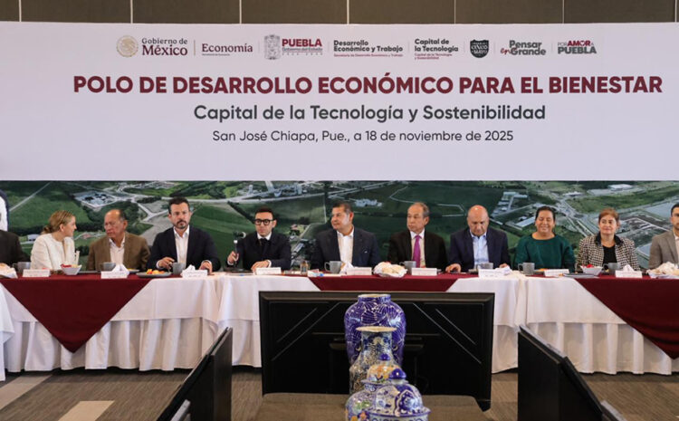 Puebla, primer estado, que completa tarea de cubrir polígono de desarrollo: Secretaría de Economía