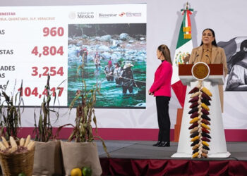 Se han destinado más de 7 mil 426 mdp en apoyo a 104 mil familias afectadas por lluvias; en diciembre inicia reconstrucción: Claudia Sheinbaum