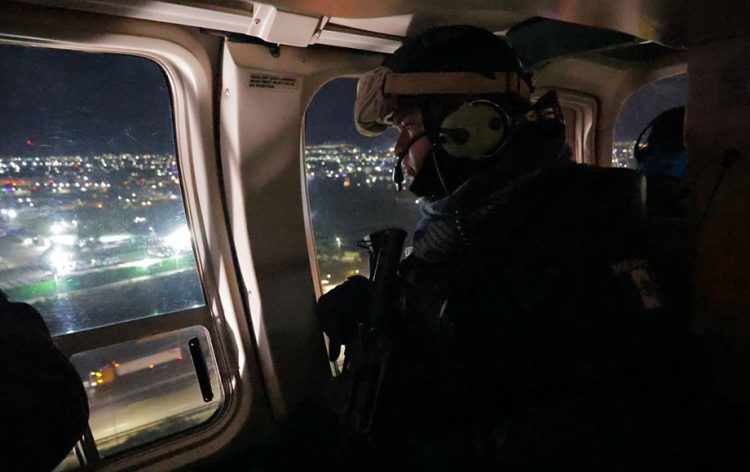 Sobrevuelos de vigilancia y patrullajes en puntos estratégicos