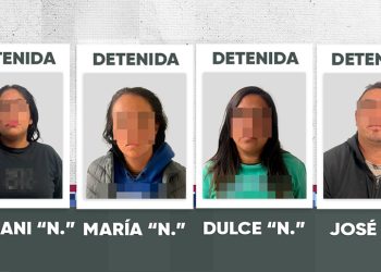 Asegura SSC a cuatro personas como presuntas responsables de robo a transeúnte