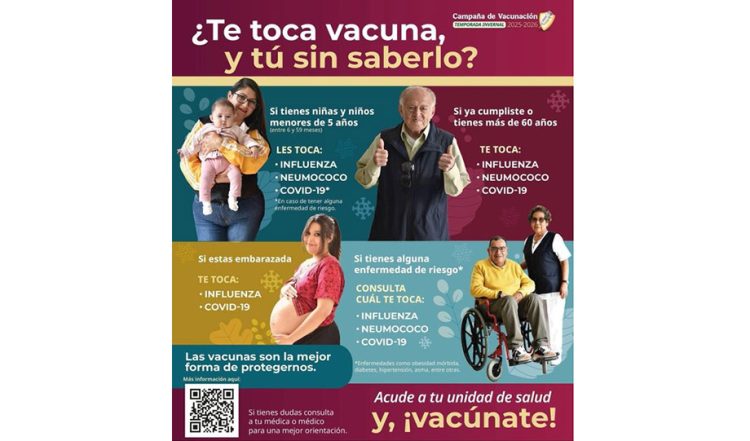 Salud exhorta a vacunarse en esta temporada invernal y llegada de la Súper Gripe