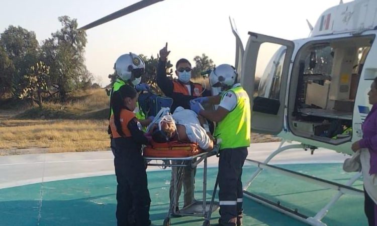 Con ambulancia aérea se prioriza atención especializada a paciente con neumonía