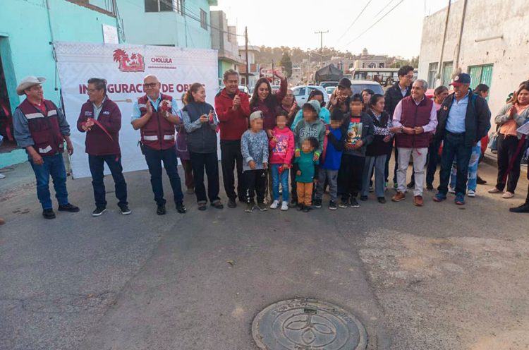 Entrega Tonantzin Fernández rehabilitación de drenaje en San Cristóbal Tepontla