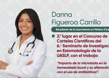 Estudiante de la USEP destaca en concurso nacional de carteles científicos