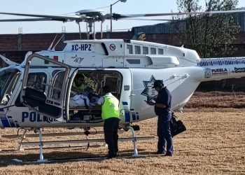 Traslado aéreo con ambulancia SUMA permite atención inmediata a embarazada