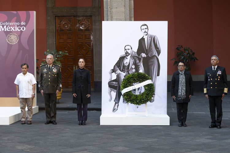 Presidenta Claudia Sheinbaum encabeza conmemoración del 113 aniversario del magnicidio de Francisco I. Madero y José María Pino Suárez