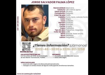 Se solicita el apoyo para ubicar a Jorge Salvador