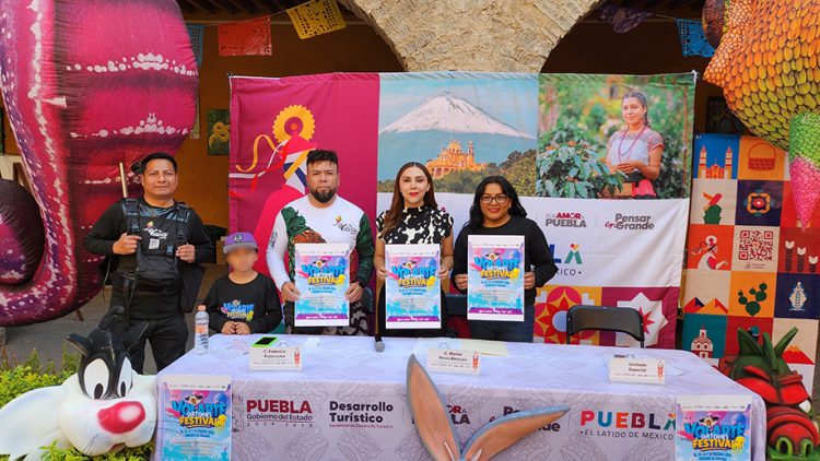 Presenta Secretaría de Desarrollo Turístico Festival Volarte Cartoons en Cholula