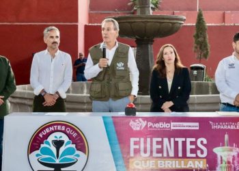 Inaugura Pepe Chedraui mantenimiento integral de fuente en Parque Gutierre de Cetina para bienestar de las familias