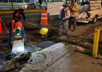 Trabajos diurnos y nocturnos en rehabilitación de Prolongación Reforma: Secretaría de Infraestructura