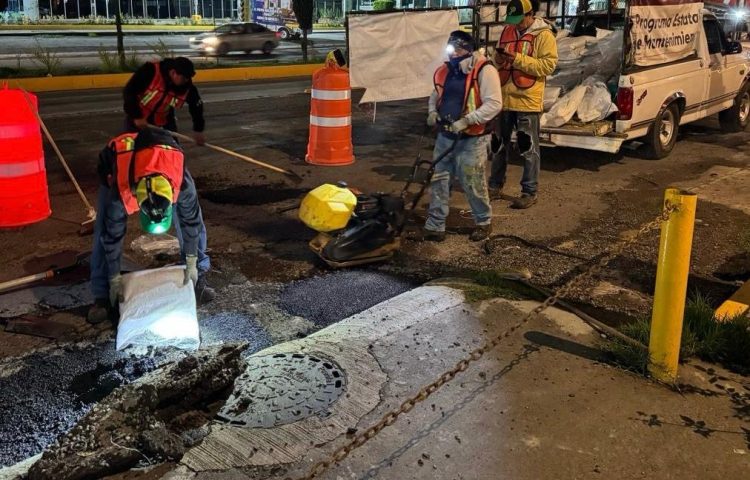 Trabajos diurnos y nocturnos en rehabilitación de Prolongación Reforma: Secretaría de Infraestructura